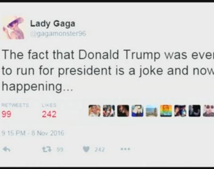 Celebrities react as election results roll in