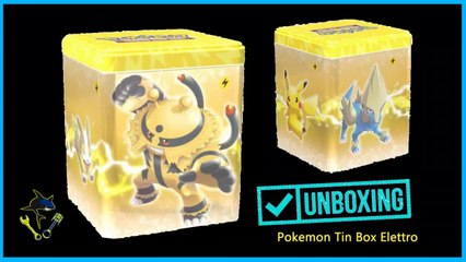Unboxing Pokemon Tin Elettro