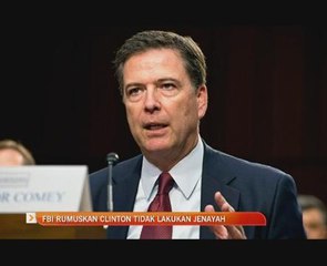 FBI rumusan Hillary Clinton tidak lakukan jenayah