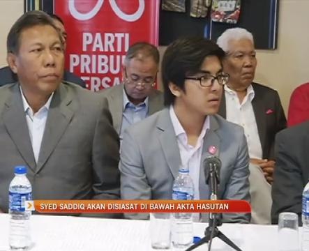 Syed Saddiq akan disiasat di bawah Akta Hasutan