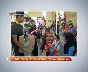 Pelajar lepasan PT3 'Bina Motivasi' bersama warga emas