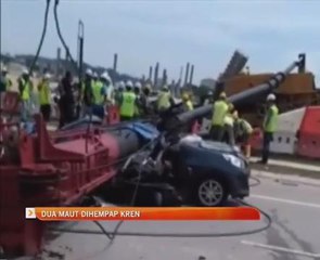 Dua maut dihempap kren