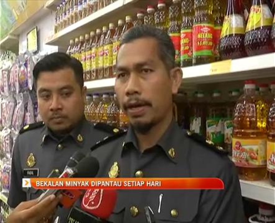 Bekalan minyak masak dipantau setiap hari