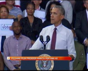 Peluang pilih presiden wanita pertama AS