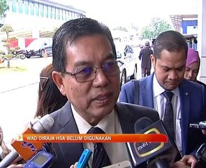 Wad Diraja HSA belum digunakan