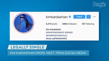 Kim Kardashian Drops 'West' from Social Media Handles After Being Declared Legally Single