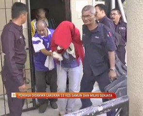Peniaga berdepan 13 kes samun dan miliki senjata bahaya