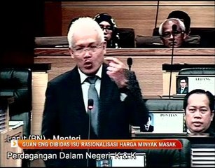 Lim Guan Eng dibidas isu rasionalisasi harga minyak masak