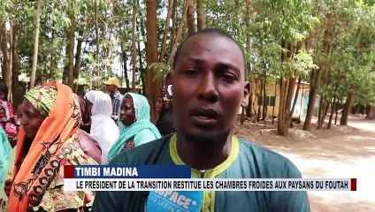 A TIMBI  -PITA, LE PRESIDENT DE LA TRANSITION RESTITUE LES CHAMBRES FROIDES AUX PAYSNS DU FOUTA