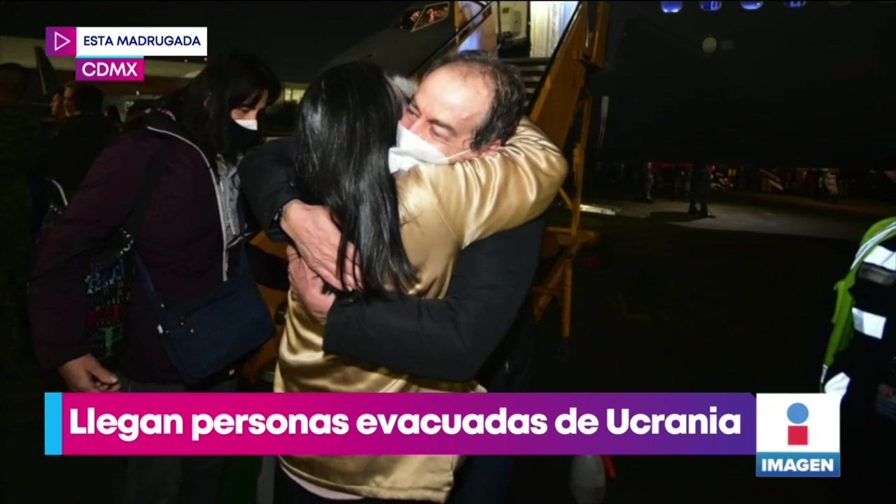 Llegan a México 81 personas rescatadas de la guerra en Ucrania