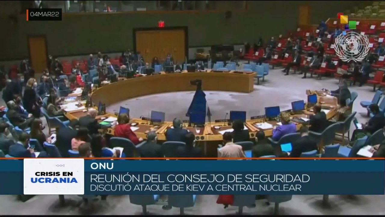 teleSUR 15:30 04-03: Consejo de Seguridad de la ONU discutió ataque de Kiev a central nuclear