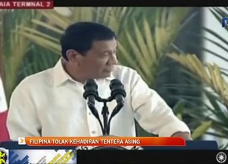 Filipina tolak kehadiran tentera asing