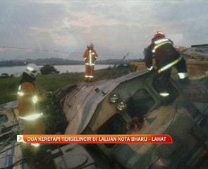 Dua keretapi tergelincir di laluan Kota Baharu - Lahat