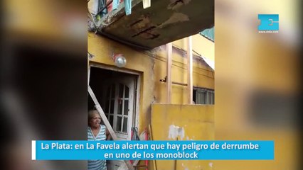 La Plata: en La Favela alertan que hay peligro de derrumbe en uno de los monoblock