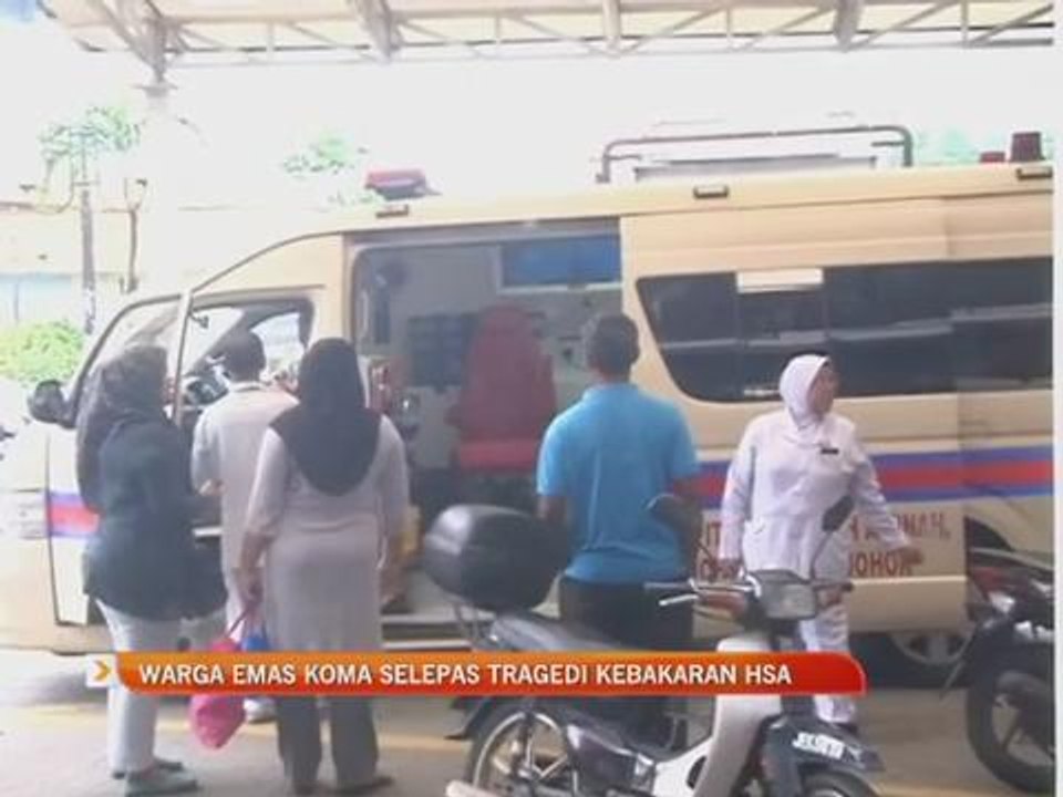 Warga emas koma selepas tragedi kebakaran HSA