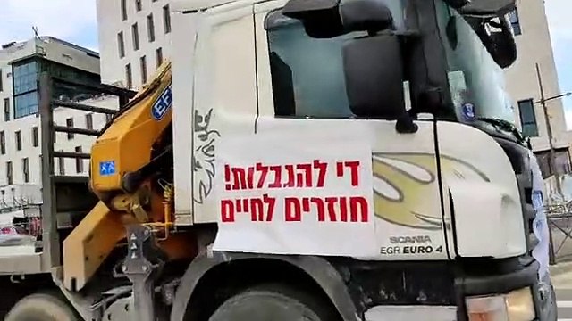 Convoy de camiones en Israel