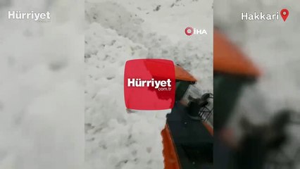 Doski Vadisi'nde kardan 5 metrelik tüneller oluştu