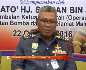 Cuai punca belon berisi gas helium meletup