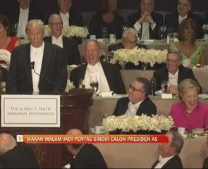 Makan malam jadi pentas sindir calon Presiden AS