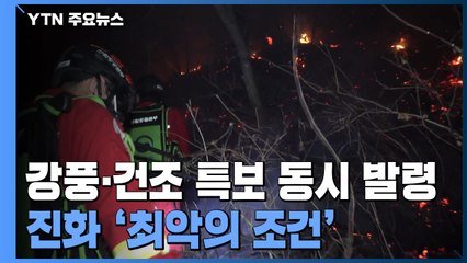 강풍·건조 특보 동시 발령...진화 최악 조건 / YTN