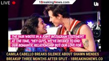 Camila Cabello Breaks Silence About Shawn Mendes Breakup Three Months After Split - 1breakingnews.co