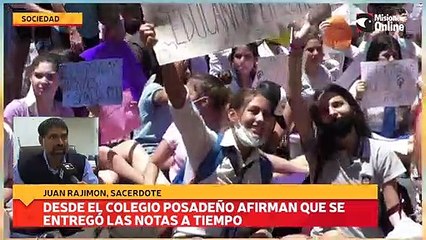 Desde el colegio posadeño afirman que se entregó las notas a tiempo