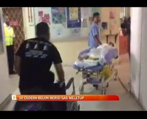 30 cedera belon berisi gas meletup