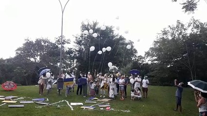 Mães ucranianas protestam em Brasília