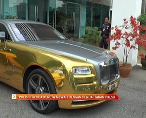 Polis sita dua kereta mewah dengan pendaftaran palsu