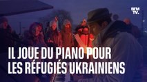 Il joue du piano pour les réfugiés ukrainiens qui arrivent en Pologne