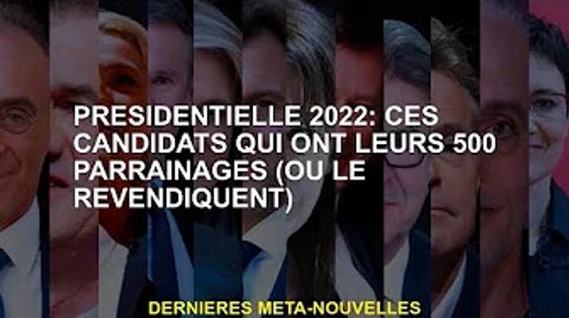 Président 2022 : Ces candidats ont 500 parrainages (ou demandent des parrainages)