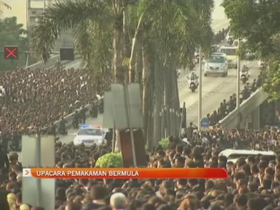 Upacara pemakaman bermula