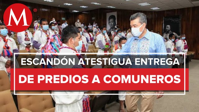 Entregan predio a 115 comuneros de Aldama, Chiapas
