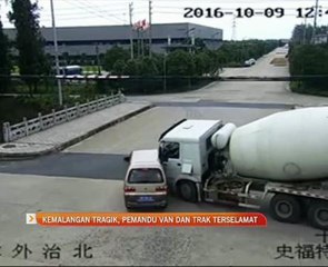 Kemalangan tragik, pemandu van dan trak terselamat