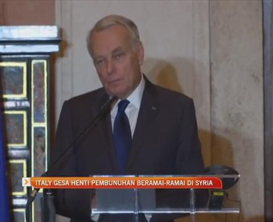 Itali gesa henti pembunuhan beramai-ramai di Syria
