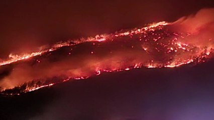 경남 함양 마천면 야산에서 불...9시간여 만에 완진 / YTN