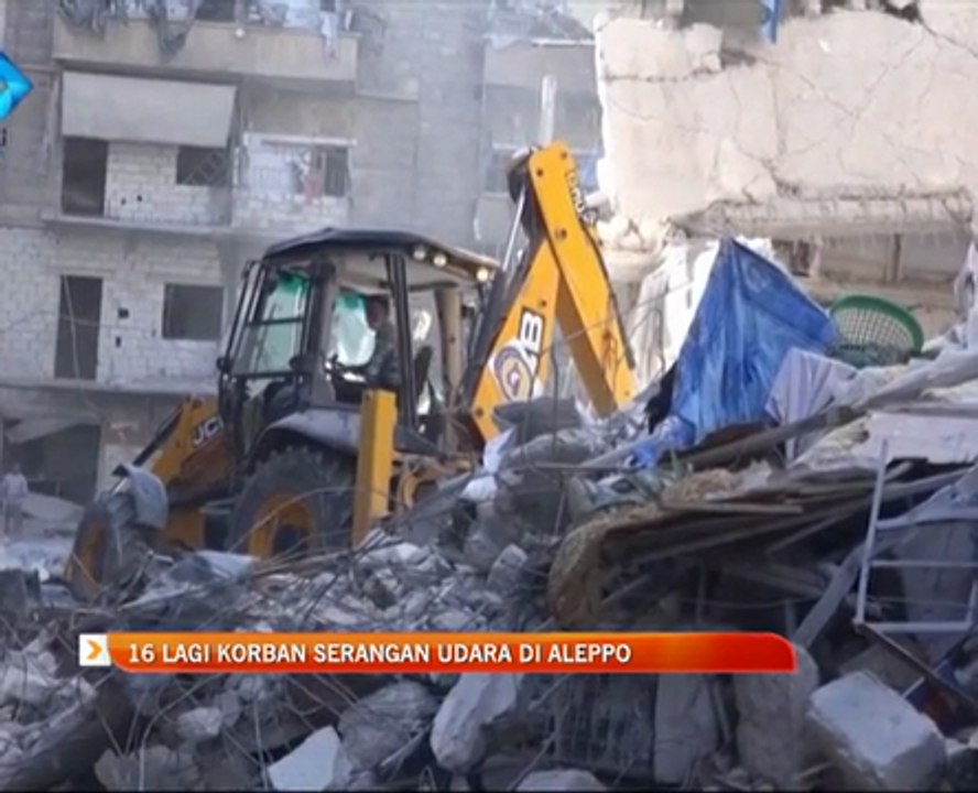 16 lagi korban serangan udara di Aleppo