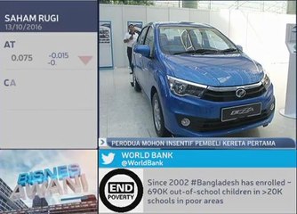Perodua mohon insentif pembeli kereta pertama