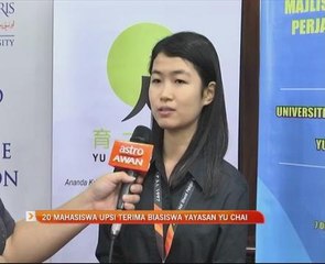 20 mahasiswa UPSI terima biasiswa Yayasan Yu Chai