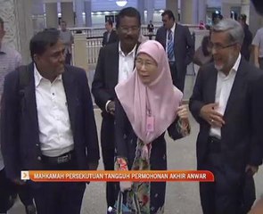 Mahkamah Persekutuan tangguh permohonan akhir Anwar