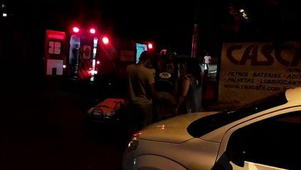 Mulher fica ferida em colisão no Centro