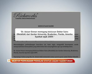 Mentor perniagaan perjelas status Ijazah Kedoktoran