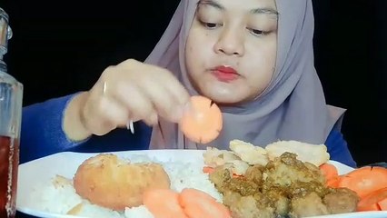 Mukbang bakso goreng,cireng goreng#tkwsingapore#susilawati