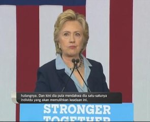 Hillary Clinton dakwa Donald Trump elak bayar cukai dua dekad