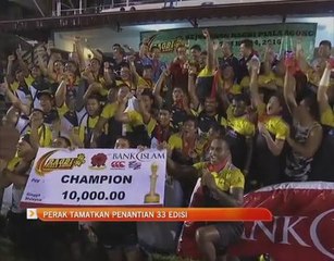 Ragbi Piala Agong: Perak tamatkan penantian 33 edisi