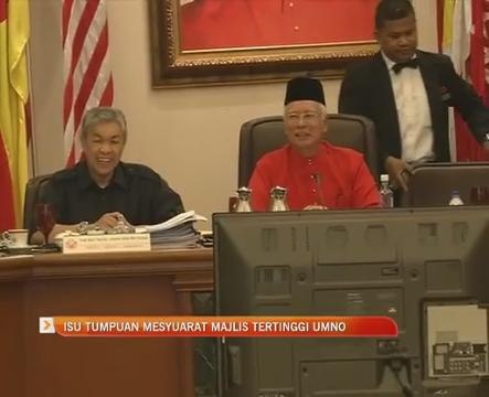 Isu tumpuan Mesyuarat Majlis Tertinggi UMNO
