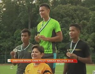 Jonathan Nyepa juara pecut Terbuka Malaysia 2016