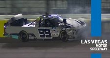 Ty Majeski collides with teammate Ben Rhodes, sending Rhodes into the wall