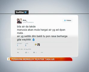 Pengguna mengeluh 'kejutan' tiada air