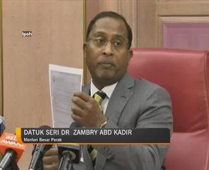 Dr Zambry dedah surat palsu pelantikan Sultan Perak
